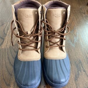 Sperry Brown and Tan Insulated Lace-Up Boots